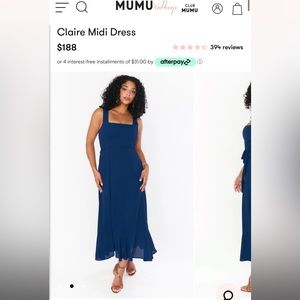Show Me Your Mumu Claire Midi Blue